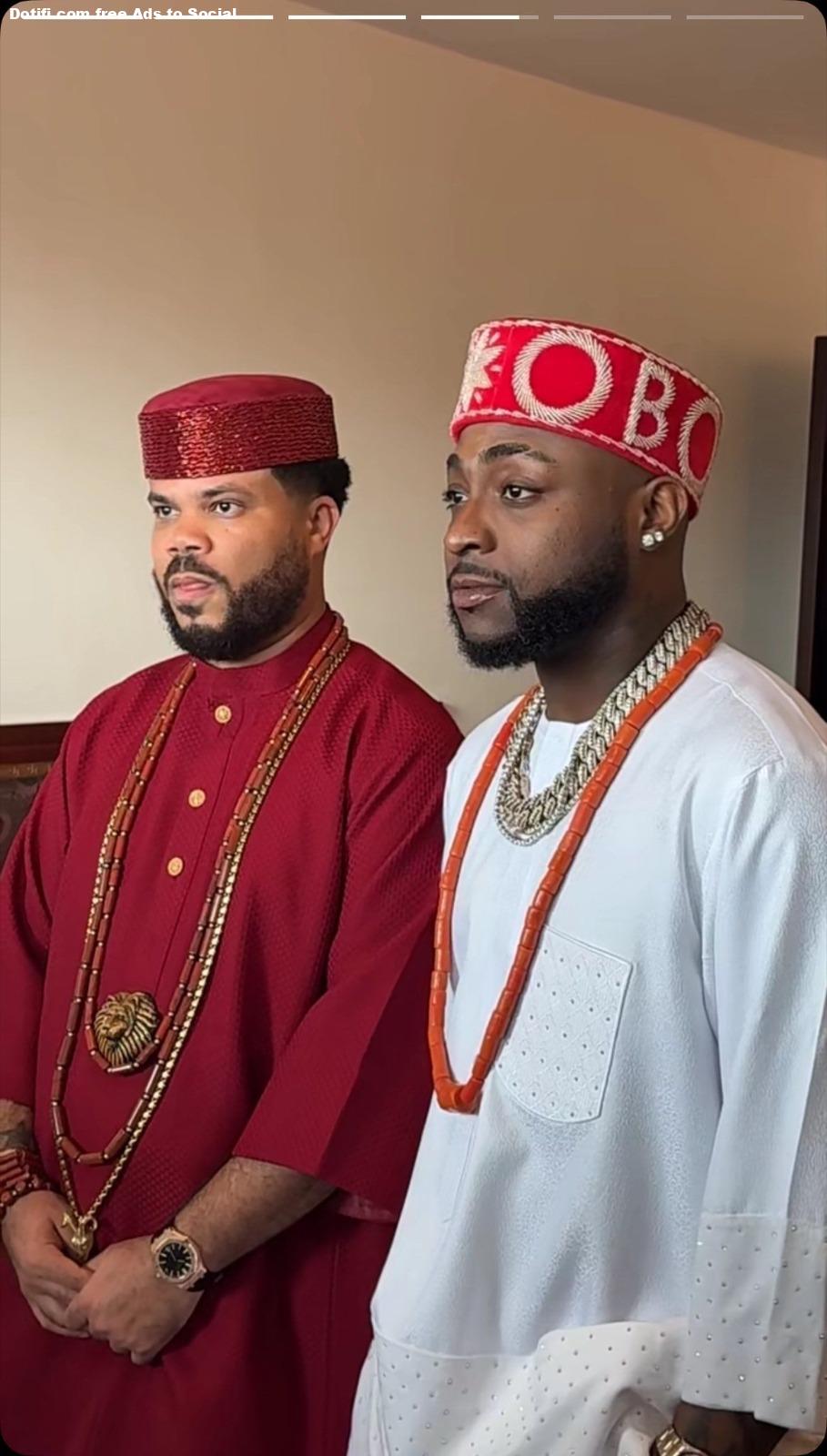 Davido breaks down in tears while giving emotional speech at his manager, Asa Asikas Wedding