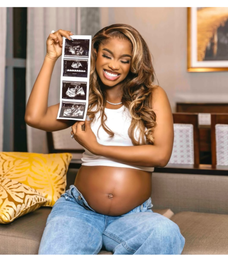 Priscilla Ojo shows off baby bump as she and Juma announce theyre expecting