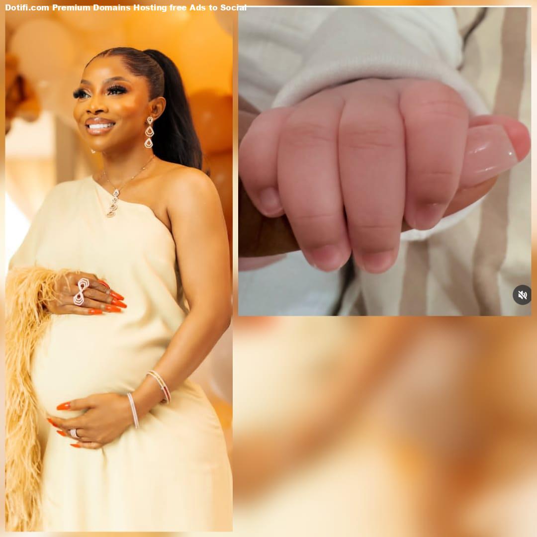 Toke Makinwa welcomes her miracle baby, introduces daughter to the world