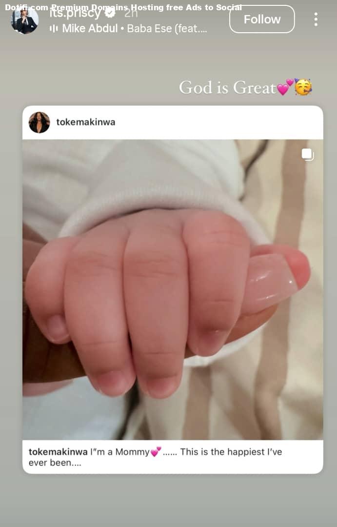 Priscilla Ojo celebrates Toke Makinwa shares throwback chat that turned out prophetic