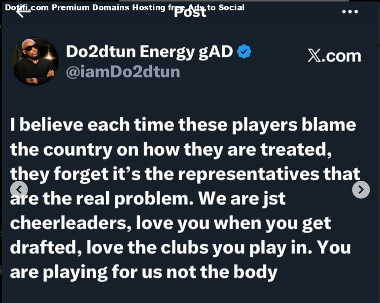 Youre playing for us, not them - OAP Do2dtun calls out Super Eagles after World Cup miss