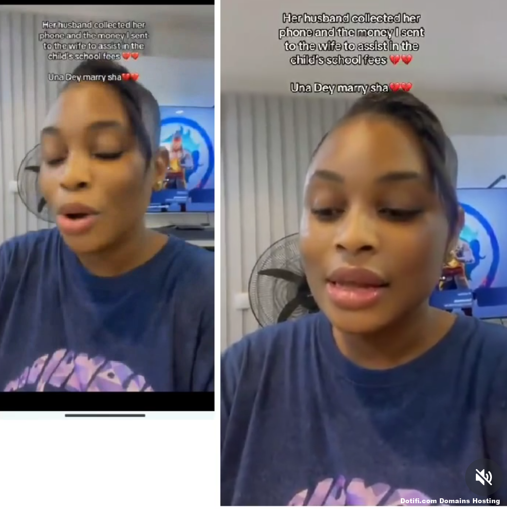 Lady confronts man after he allegedly collected school fees she sent to his wife