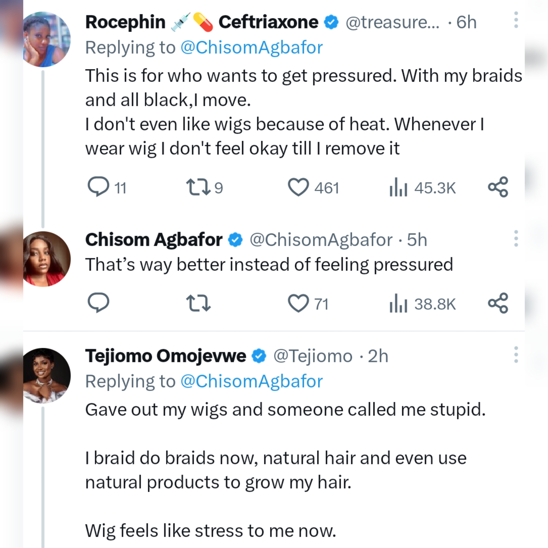 Kenya shocked me  X user says women there dont obsess over wigs like Nigerians do