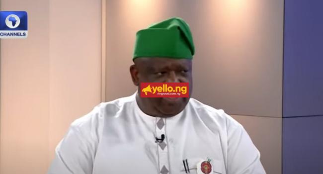 Governor Caleb Mutfwang of Plateau State on Channels Television's Politics Today on Friday, January 12, 2024.
